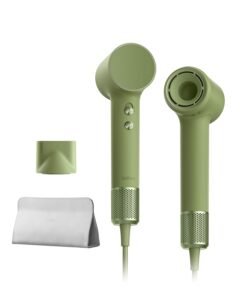 Laifen Mini-Haartrockner, Negativ-Ionen-Haartrockner mit bürstenlosem Motor (110.000 U/min), schnelltrocknend, leiser Reisetrockner (Grien)