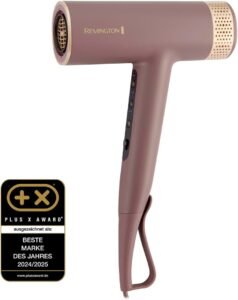 Remington AIRvive™ Haartrockner [leichter langlebiger bürstenloser Digital Motor 110.000U/min] 2 Aufsätze: Diffusor&Stylingdüse (Ionen & Anti-Frizz Technologie,12 Heiz-&Geschwindigkeitsstufen) EC8930