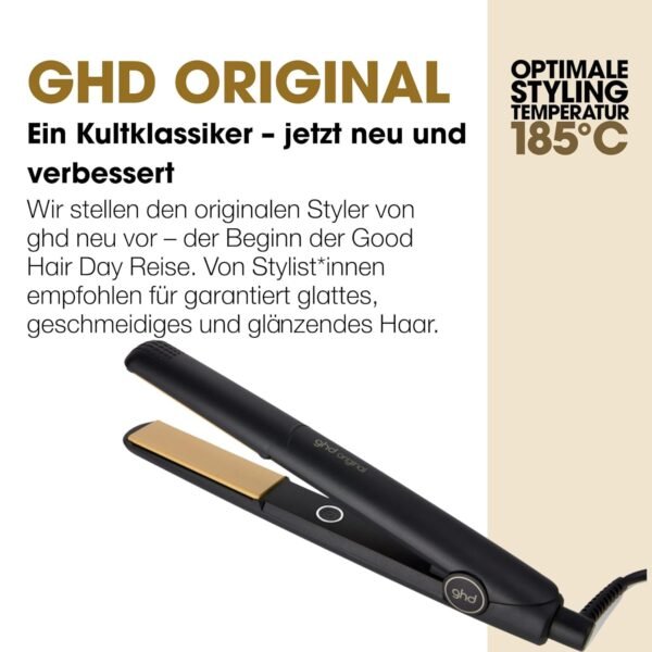 ghd original Glätteisen: Für glattes, geschmeidiges & weiches Haar, 24mm Platten, keine extremen Hitzeschäden, für alle Haartypen