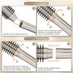 7MAGIC 6 in 1 Airstyler, Hairstyler, Lockenstab Auto-Wrap, Stylen Sie Beach Wave, Ionen Föhn, Professioneller Rundbürstenföhn,Glätteisen, für Besondere Anlässe, Reisen