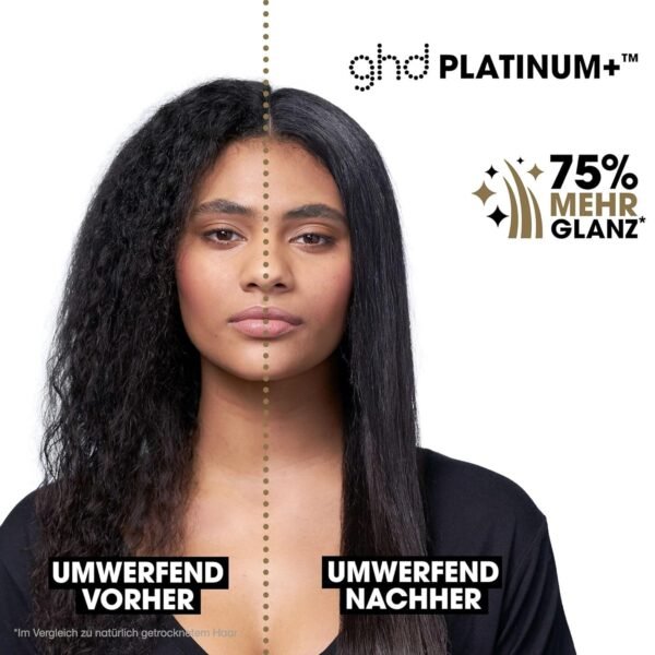 ghd platinum+ Glätteisen: Smarter Styler, für alle Haartypen, 26mm Platten, stärkeres Haar, mehr Glanz, 2x mehr Farbschutz, unschlagbare Stylingergebnisse, ohne extreme Hitzeschäden