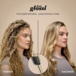 Shark Glam Multistyler und Haartrockner für glatte Haare, Wellen und Locken, mit hitzekontrollierter Keramik, Gloss-Lock-Technologie und Styling-Aufsätzen inkl. Silki, Glossi