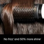 ghd Duet Föhnbürste, nass zu föhnen, ohne Hitzeschäden, 3 x mehr Volumen, 24 Stunden lang anhaltende Ergebnisse, Föhnen ohne Fizz, 50% mehr Glanz, Schwarz/Weiß