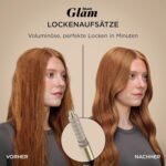 Shark Glam Multistyler und Haartrockner für glatte Haare, Wellen und Locken, mit hitzekontrollierter Keramik, Gloss-Lock-Technologie und Styling-Aufsätzen inkl. Silki, Glossi